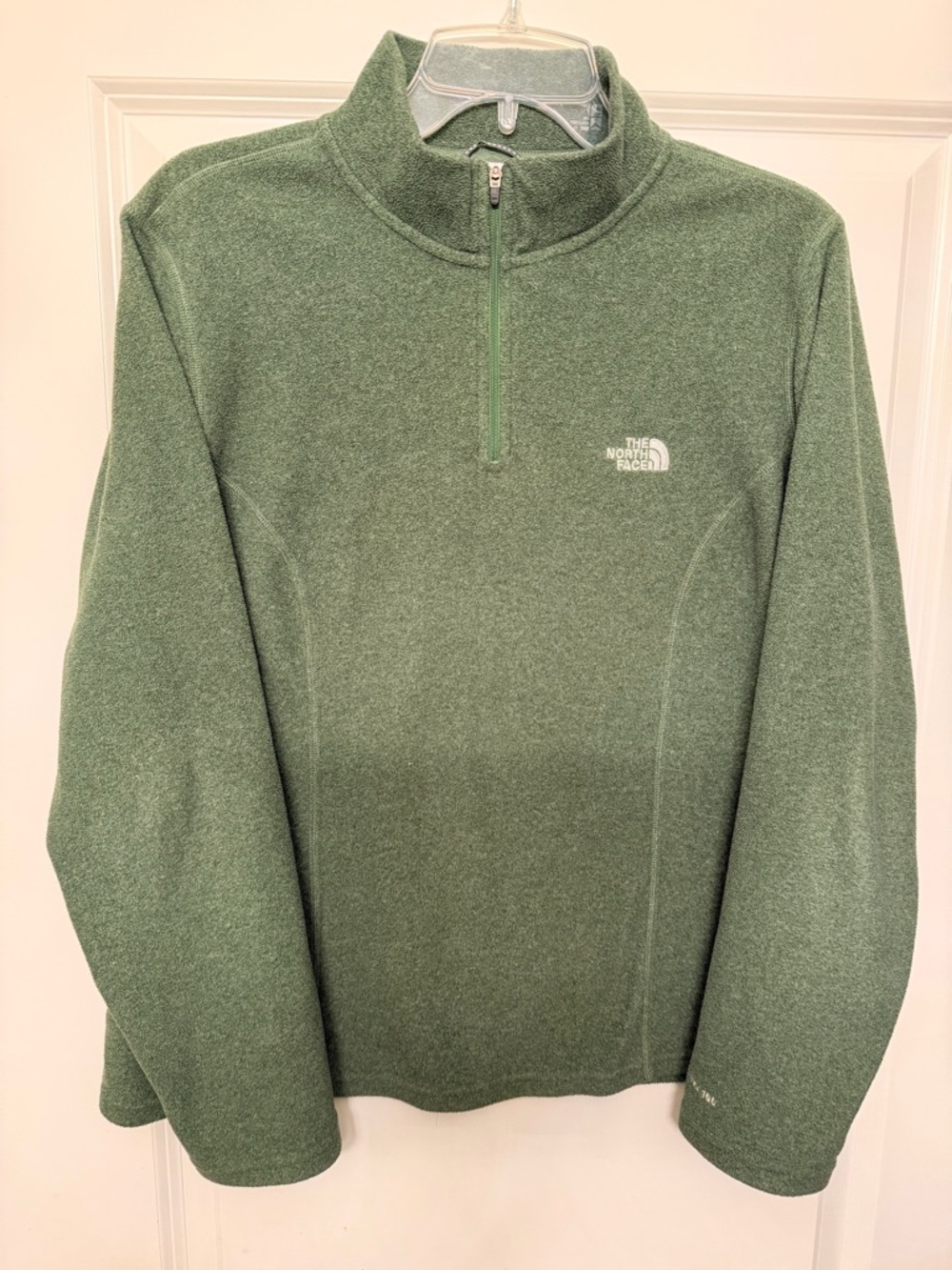 The North Face Women Sage Green Half-Zip Fleece Pullover